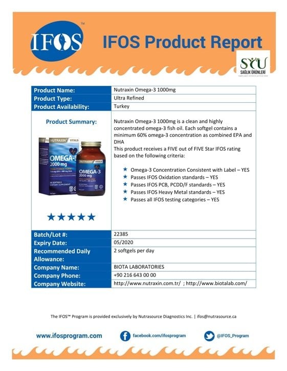 NUTRAXİN OMEGA 3
